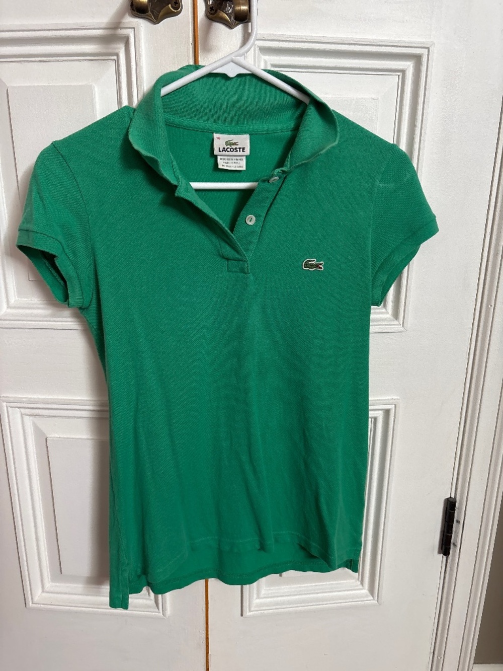 Vintage Lacoste Women's Slim-Fit Stretch Piqué Polo
